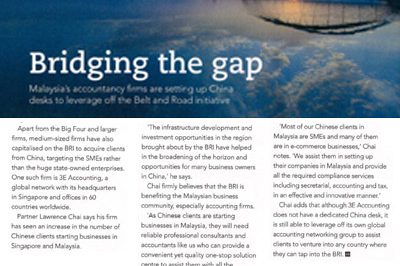 3E Accounting Malaysia Identifies Business Opportunities in the Belt and Road Initiative