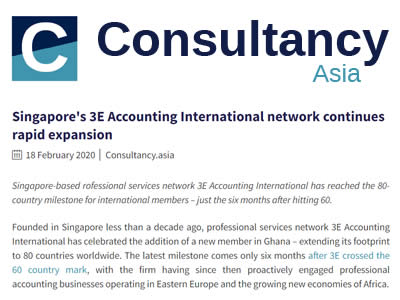 Consultancy.asia - 3E Accounting International Network Rapid Expansion