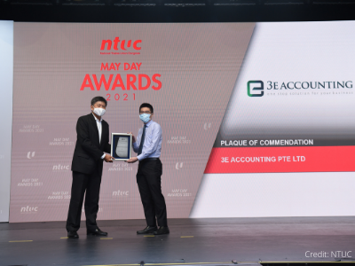 3E Accounting Conferred Plaque of Commendation at May Day Awards 2021